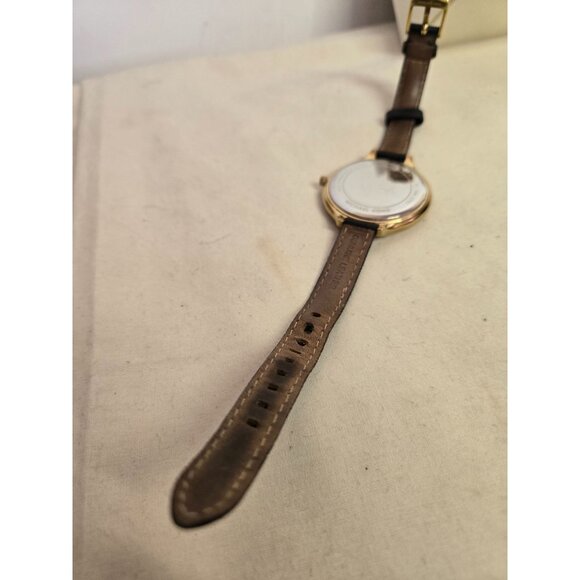 Michael Kors Slim Runway Logo Watch With Leather Strap - Picture 3 of 3